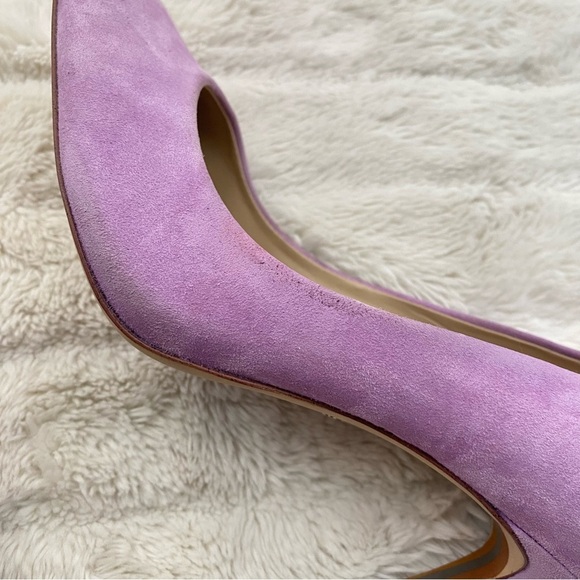 Sam Edelman Hazel Suede Pointed-Toe Pumps Heels Lavender Purple Size 9 - Picture 11 of 15